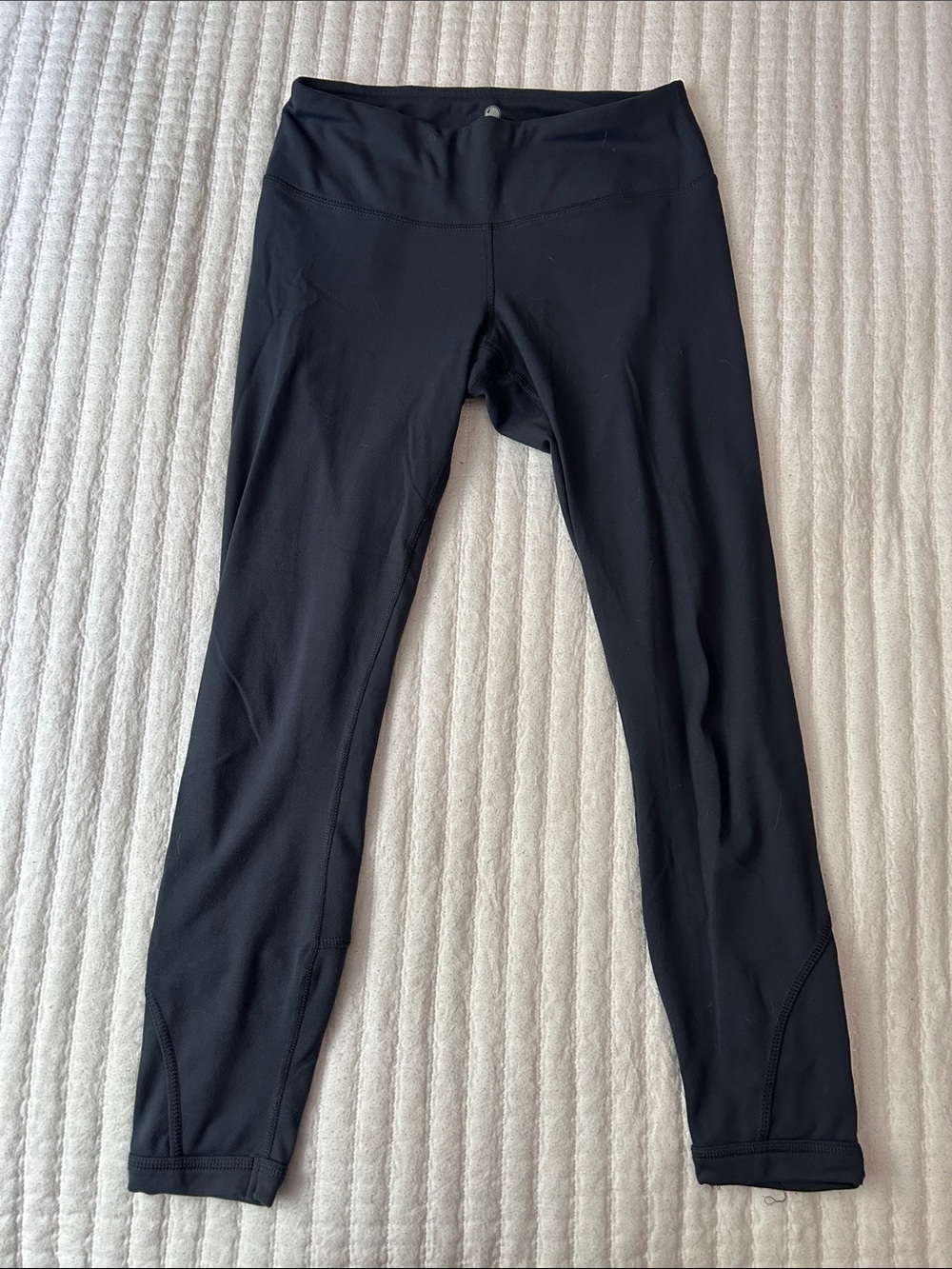 Yogalicious Blue Gray High-Rise Active Ankle Crop Leggings